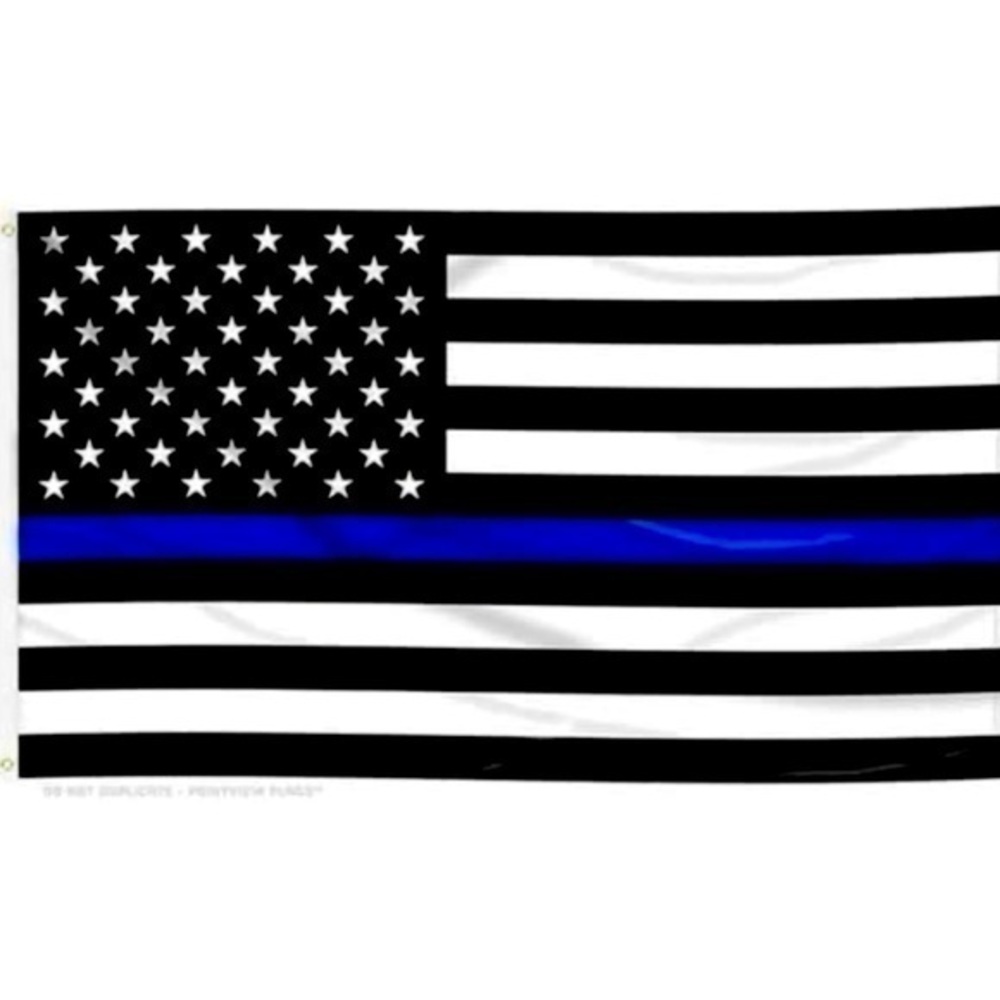 Blue line flag, flag, police, police flag, police honor, blue line